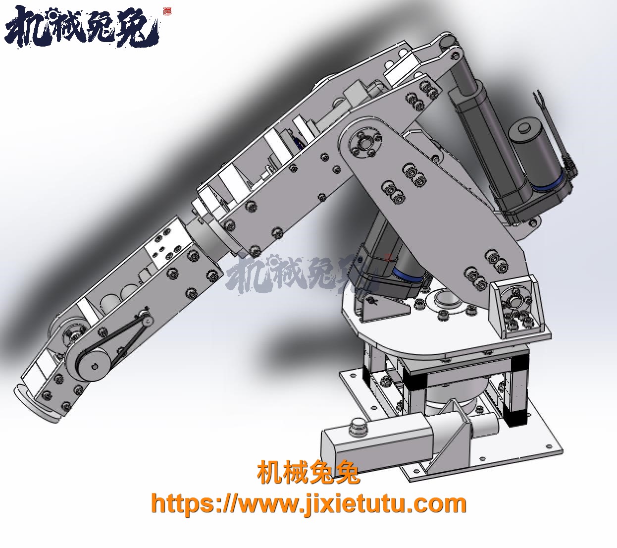 机器人手掌手臂3d图纸 仿生机械手机器人手臂手掌3d图纸模型合集 机械兔兔