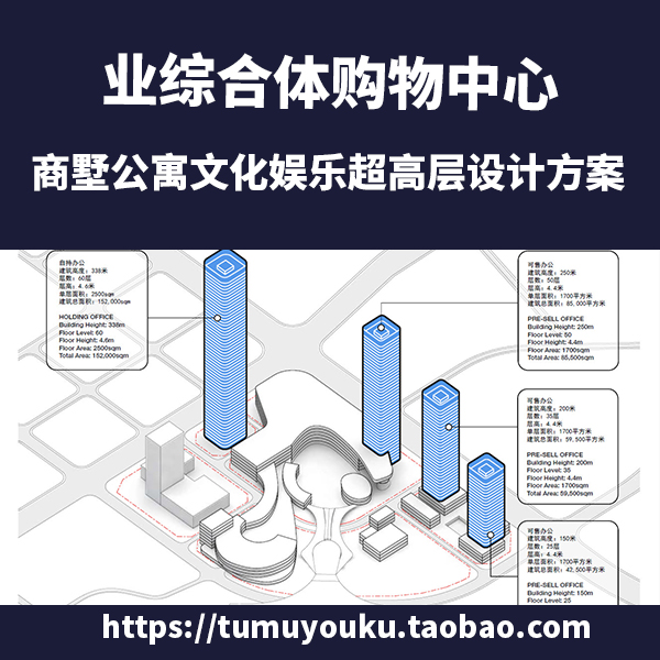 超新商业综合体购物中心商墅公寓文化娱乐超高层建筑设计方案文本
